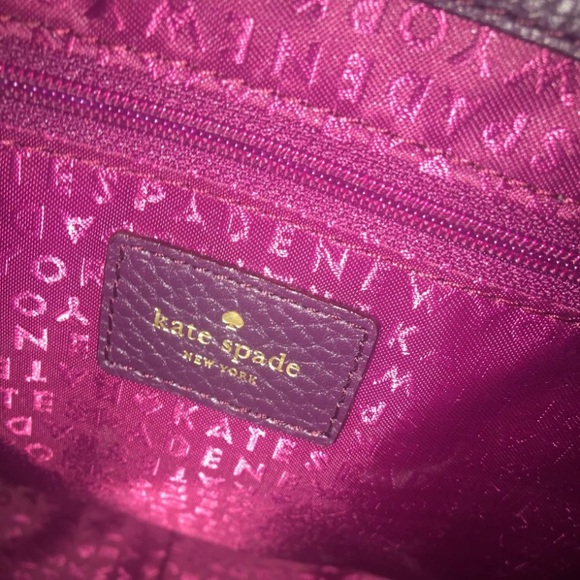 Deep purple/plum Kate spade satchel - Picture 3 of 4